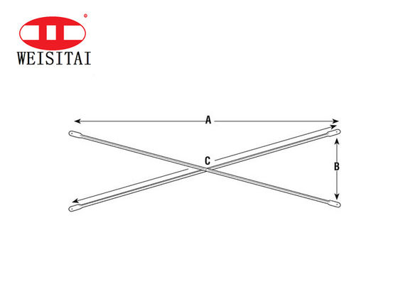 20MM Galvanizli Çelik Çerçeve Gerdiven Çapraz Braces
